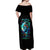 Fairy Skull Off Shoulder Maxi Dress Just The Woman Who Loves Skull And Tattoo - Wonder Print Shop