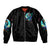 Fairy Skull Sleeve Zip Bomber Jacket Just The Woman Who Loves Skull And Tattoo - Wonder Print Shop