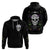 Cat Skull Hoodie Purr Evill - Wonder Print Shop