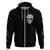 Cat Skull Hoodie Purr Evill - Wonder Print Shop