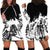 Fire Skull Hoodie Dress Scream In Fire - Wonder Print Shop