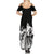 Fire Skull Summer Maxi Dress Scream In Fire - Wonder Print Shop