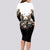 Butterfly Skull Long Sleeve Bodycon Dress Flower Butterfly Gothic Skull - Wonder Print Shop