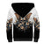 Butterfly Skull Sherpa Hoodie Flower Butterfly Gothic Skull - Wonder Print Shop