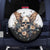 Butterfly Skull Spare Tire Cover Flower Butterfly Gothic Skull - Wonder Print Shop