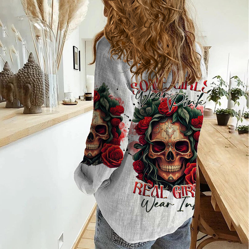 rose-skull-women-casual-shirt-some-girl-wear-pink-real-girl-wear-ink