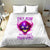 Flame Skull Bedding Set Walk Away I Have Anger Issues And Dislike For Stupod People - Wonder Print Shop