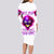 Flame Skull Long Sleeve Bodycon Dress Walk Away I Have Anger Issues And Dislike For Stupod People - Wonder Print Shop