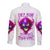 Flame Skull Long Sleeve Button Shirt Walk Away I Have Anger Issues And Dislike For Stupod People - Wonder Print Shop