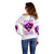 Flame Skull Off Shoulder Sweater Walk Away I Have Anger Issues And Dislike For Stupod People - Wonder Print Shop