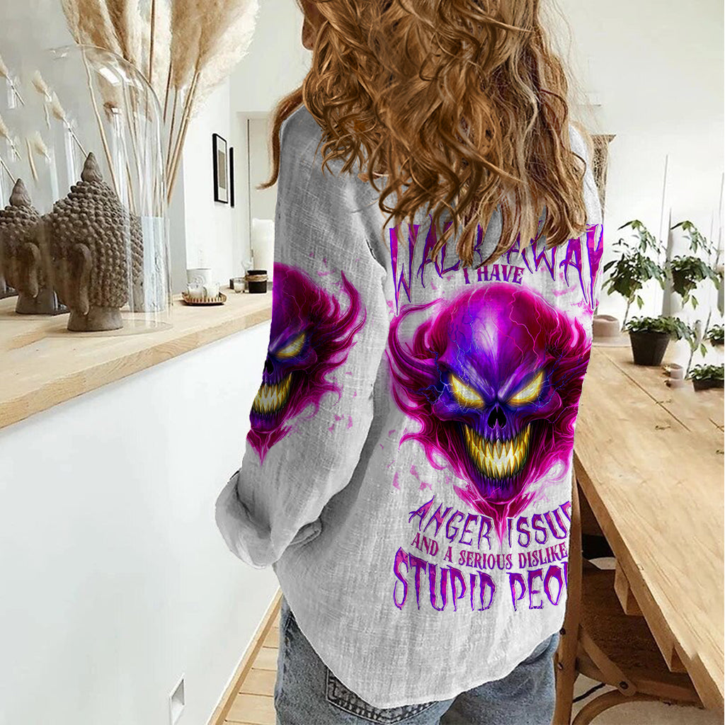 flame-skull-women-casual-shirt-walk-away-i-have-anger-issues-and-dislike-for-stupod-people