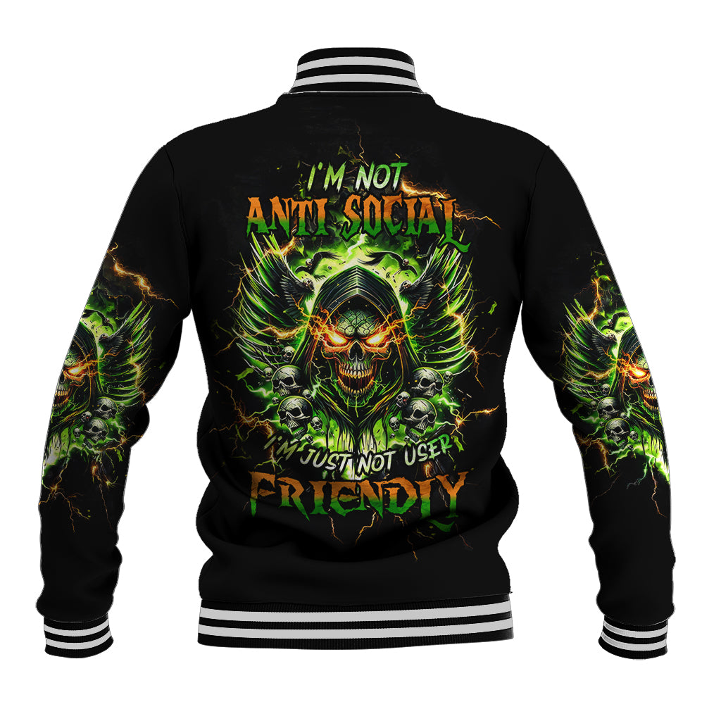 Doule Skull Baseball Jacket Angel To Some Demon To Most - Wonder Print Shop