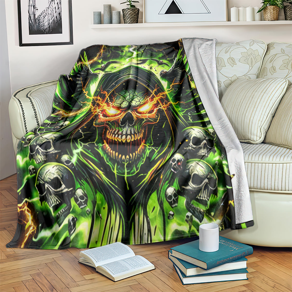 Doule Skull Blanket Angel To Some Demon To Most