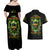 Doule Skull Couples Matching Off Shoulder Maxi Dress and Hawaiian Shirt Angel To Some Demon To Most - Wonder Print Shop