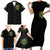 Doule Skull Family Matching Short Sleeve Bodycon Dress and Hawaiian Shirt Angel To Some Demon To Most - Wonder Print Shop