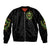 Doule Skull Sleeve Zip Bomber Jacket Angel To Some Demon To Most - Wonder Print Shop