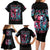 Couple Skull Family Matching Long Sleeve Bodycon Dress and Hawaiian Shirt She Was And Angel Craving Chaos Demon Seeking Peace - Wonder Print Shop