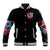 Flame Skull Baseball Jacket I'm Not Anti Social I'm Just Not User Friendly - Wonder Print Shop