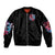 Flame Skull Bomber Jacket I'm Not Anti Social I'm Just Not User Friendly - Wonder Print Shop