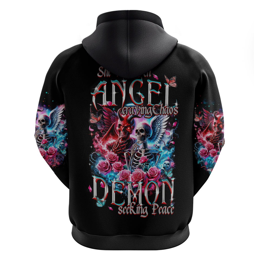 Flame Skull Hoodie I'm Not Anti Social I'm Just Not User Friendly - Wonder Print Shop