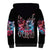 Flame Skull Sherpa Hoodie I'm Not Anti Social I'm Just Not User Friendly - Wonder Print Shop