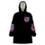 Flame Skull Wearable Blanket Hoodie I'm Not Anti Social I'm Just Not User Friendly