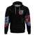 Flame Skull Zip Hoodie I'm Not Anti Social I'm Just Not User Friendly