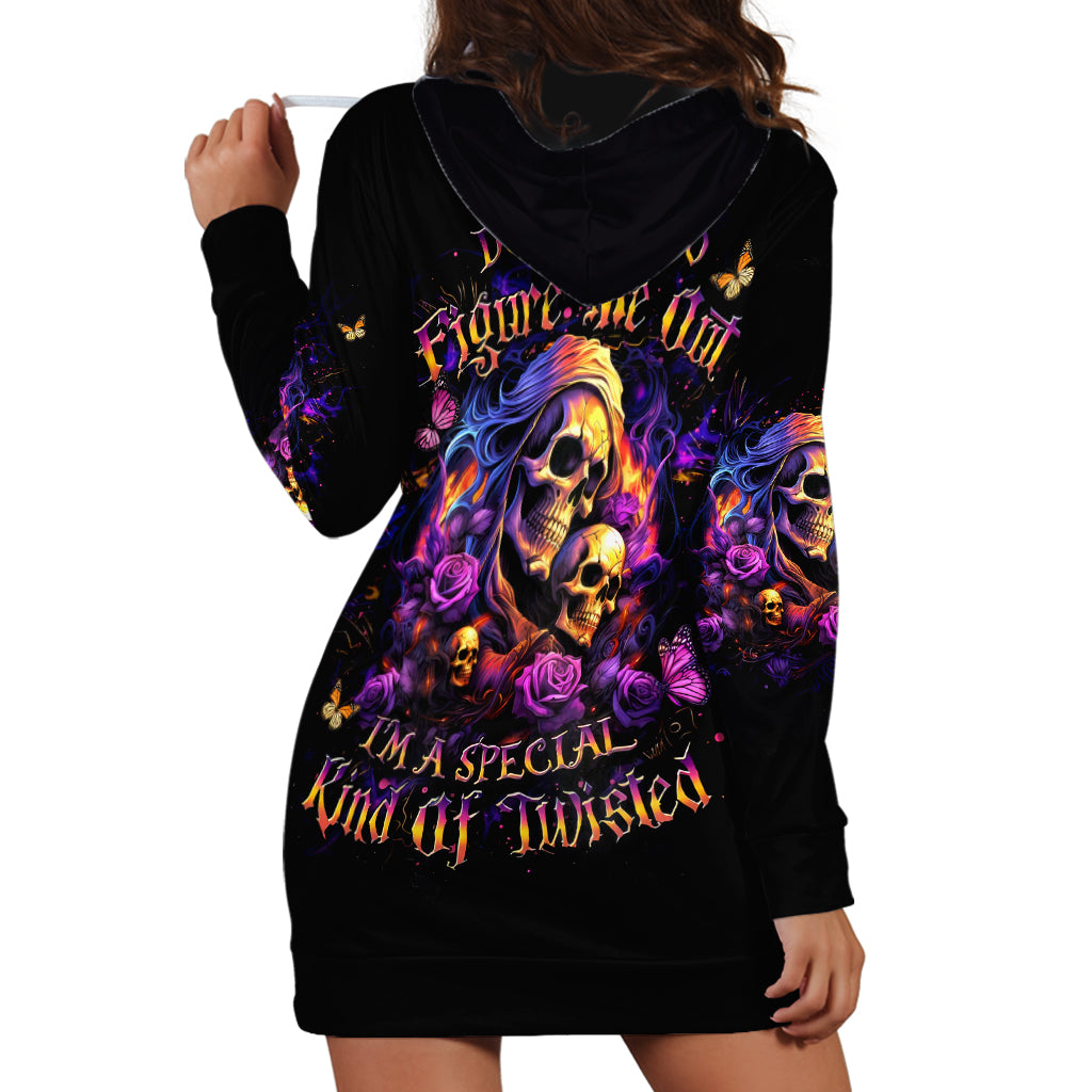 Irish Skull Hoodie Dress Good Girl Drinve Wine, Badass Girl Chug Beer - Wonder Print Shop