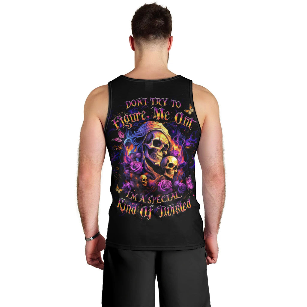 Irish Skull Men Tank Top Good Girl Drinve Wine, Badass Girl Chug Beer - Wonder Print Shop