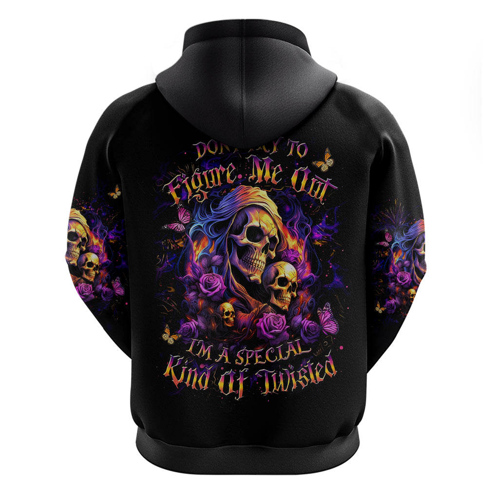 Irish Skull Zip Hoodie Good Girl Drinve Wine, Badass Girl Chug Beer