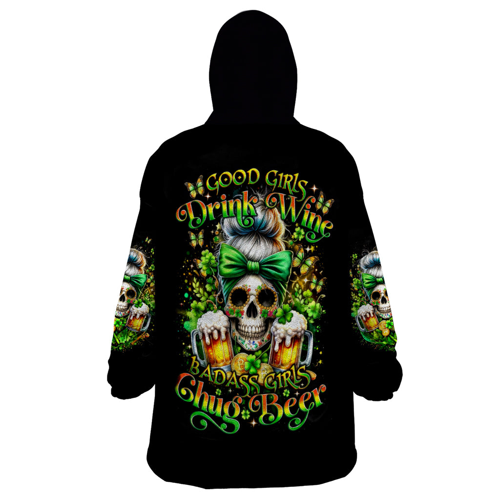 Rose Skull Wearable Blanket Hoodie No Matter How Much I Try To Be Fucking Nice