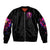 Rose Skull Bomber Jacket No Matter How Much I Try To Be Fucking Nice - Wonder Print Shop