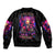 Rose Skull Bomber Jacket No Matter How Much I Try To Be Fucking Nice - Wonder Print Shop