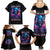 Flame Skull Family Matching Summer Maxi Dress and Hawaiian Shirt While You Are Talking Behind My Back Freel Free To Bend Down And Kiss My Ass - Wonder Print Shop