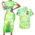 Irish Skull Couples Matching Short Sleeve Bodycon Dress and Hawaiian Shirt Drink Up Bitch - Wonder Print Shop