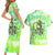 Irish Skull Couples Matching Short Sleeve Bodycon Dress and Hawaiian Shirt Drink Up Bitch - Wonder Print Shop