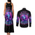 Lady Skull Couples Matching Tank Maxi Dress and Long Sleeve Button Shirt I'm Not Anti Social I'm Just Not User Friendly - Wonder Print Shop