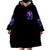 Lady Skull Wearable Blanket Hoodie I'm Not Anti Social I'm Just Not User Friendly - Wonder Print Shop