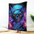 Flame Skull Blanket Its Not How Crazy I Am But How Much I enjoy It That Makes Me Dangeous