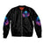 Flame Skull Bomber Jacket Its Not How Crazy I Am But How Much I enjoy It That Makes Me Dangeous - Wonder Print Shop