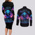 Flame Skull Couples Matching Long Sleeve Bodycon Dress and Long Sleeve Button Shirt Its Not How Crazy I Am But How Much I enjoy It That Makes Me Dangeous - Wonder Print Shop