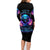 Flame Skull Family Matching Long Sleeve Bodycon Dress and Hawaiian Shirt Its Not How Crazy I Am But How Much I enjoy It That Makes Me Dangeous - Wonder Print Shop