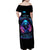 Flame Skull Family Matching Off Shoulder Maxi Dress and Hawaiian Shirt Its Not How Crazy I Am But How Much I enjoy It That Makes Me Dangeous - Wonder Print Shop