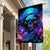 Flame Skull Garden Flag Its Not How Crazy I Am But How Much I enjoy It That Makes Me Dangeous - Wonder Print Shop