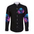 Flame Skull Long Sleeve Button Shirt Its Not How Crazy I Am But How Much I enjoy It That Makes Me Dangeous - Wonder Print Shop