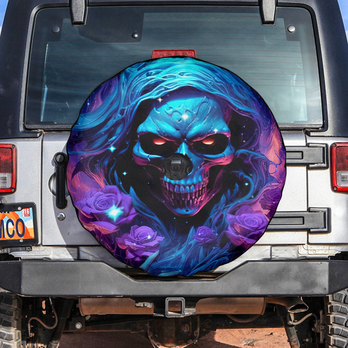 Flame Skull Spare Tire Cover Its Not How Crazy I Am But How Much I enjoy It That Makes Me Dangeous - Wonder Print Shop