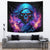 Flame Skull Tapestry Its Not How Crazy I Am But How Much I enjoy It That Makes Me Dangeous - Wonder Print Shop