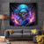 Flame Skull Tapestry Its Not How Crazy I Am But How Much I enjoy It That Makes Me Dangeous - Wonder Print Shop