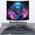 Flame Skull Tapestry Its Not How Crazy I Am But How Much I enjoy It That Makes Me Dangeous - Wonder Print Shop