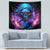 Flame Skull Tapestry Its Not How Crazy I Am But How Much I enjoy It That Makes Me Dangeous - Wonder Print Shop